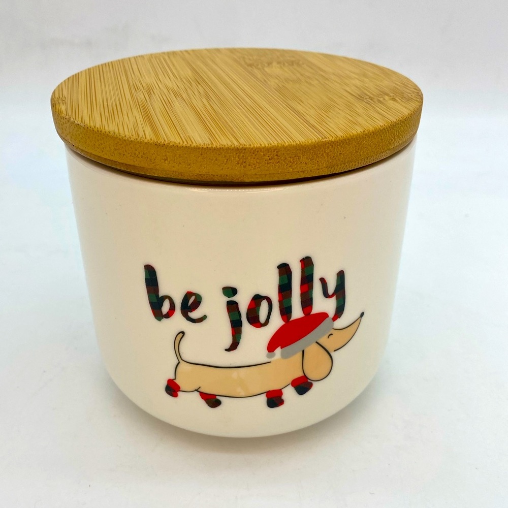 Holiday lidded Canister